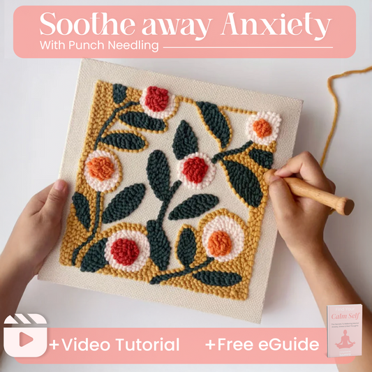 HappyStitch Punch Needle kit with threads (Copy)
