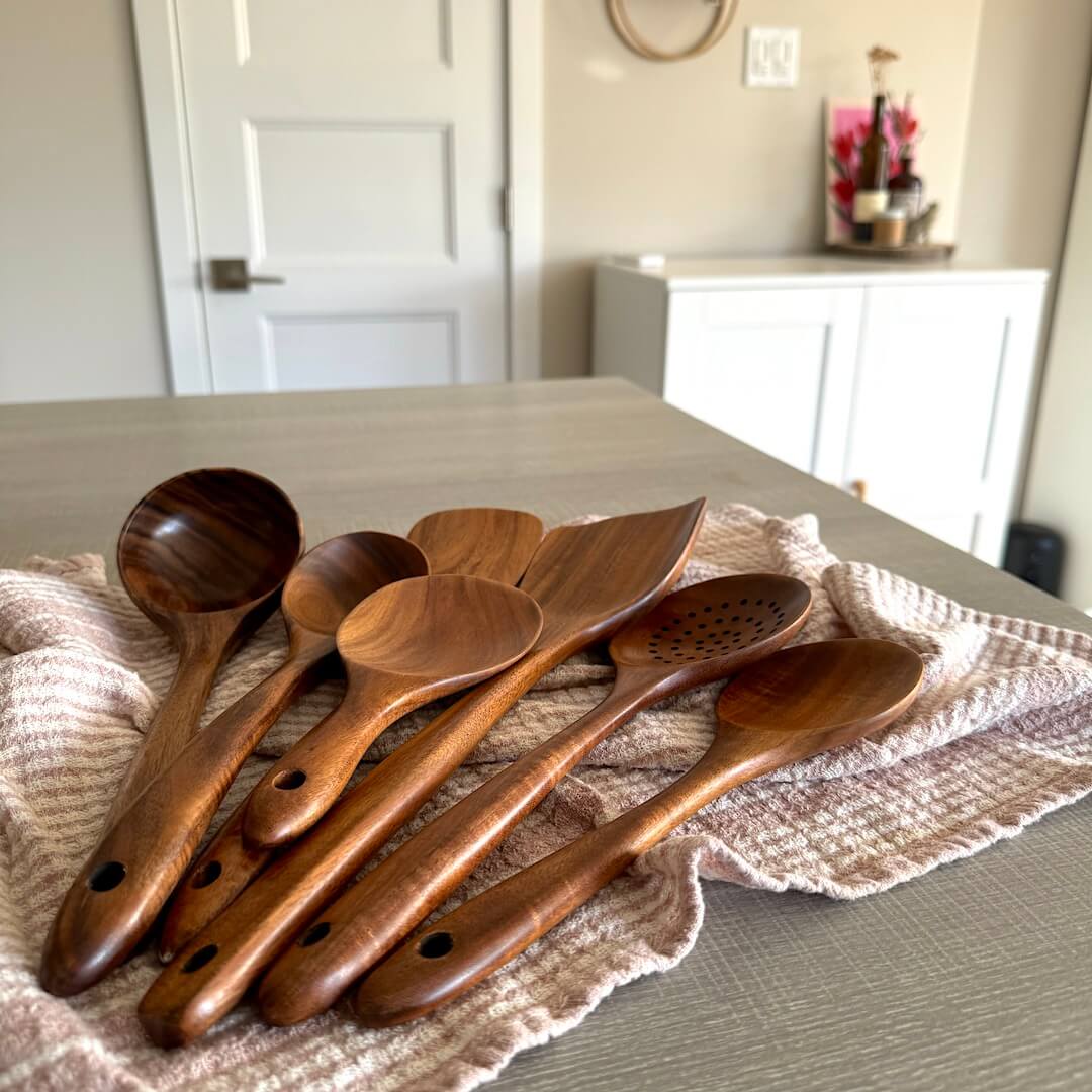 TeakElite™ - Wooden Utensil Set