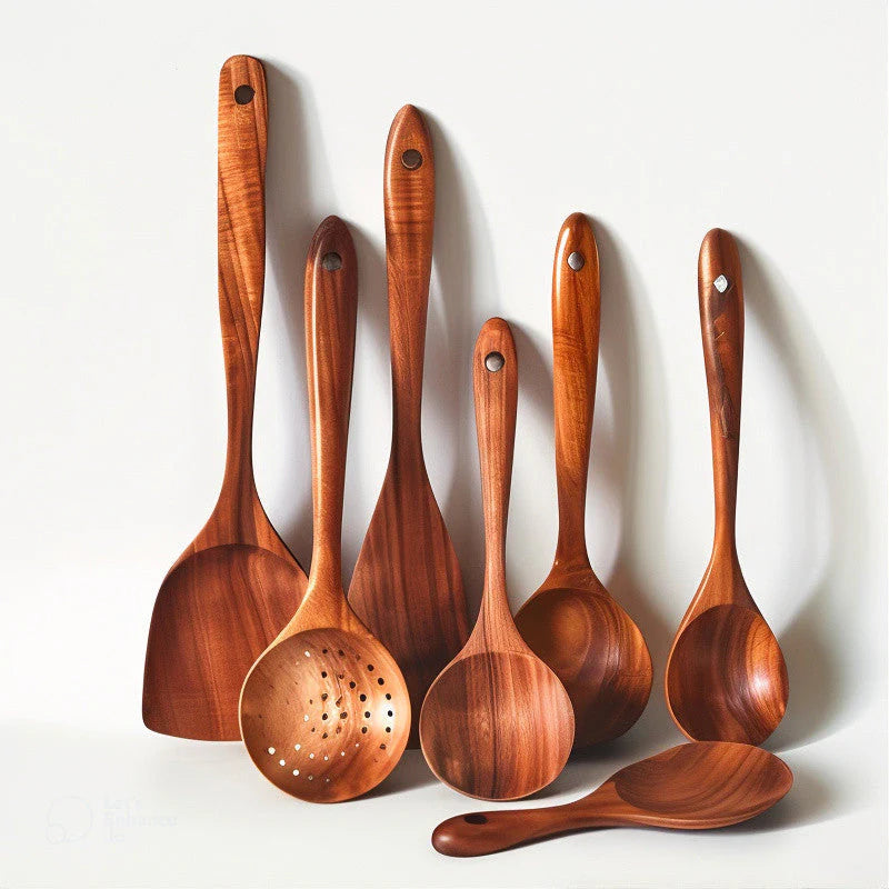 TeakElite™ - Wooden Utensil Set