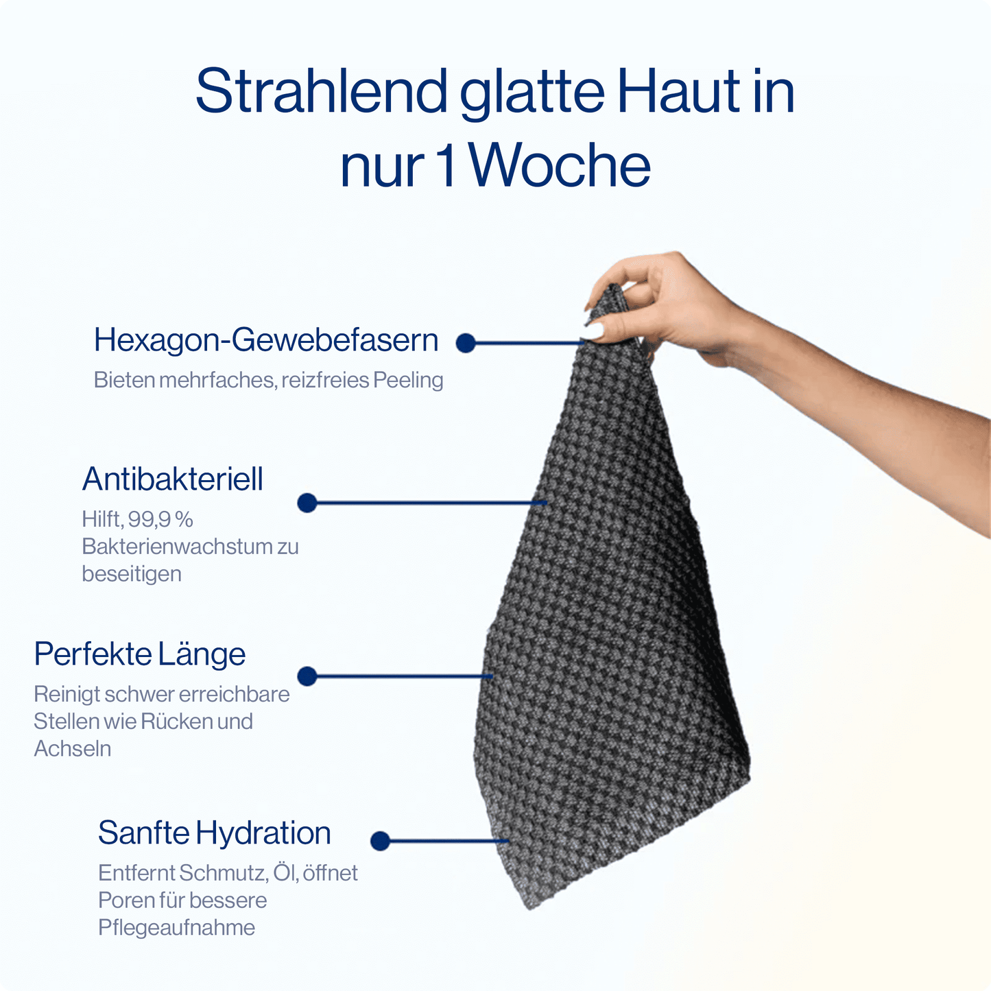 Sina Japanisches Peeling-Duschhandtuch