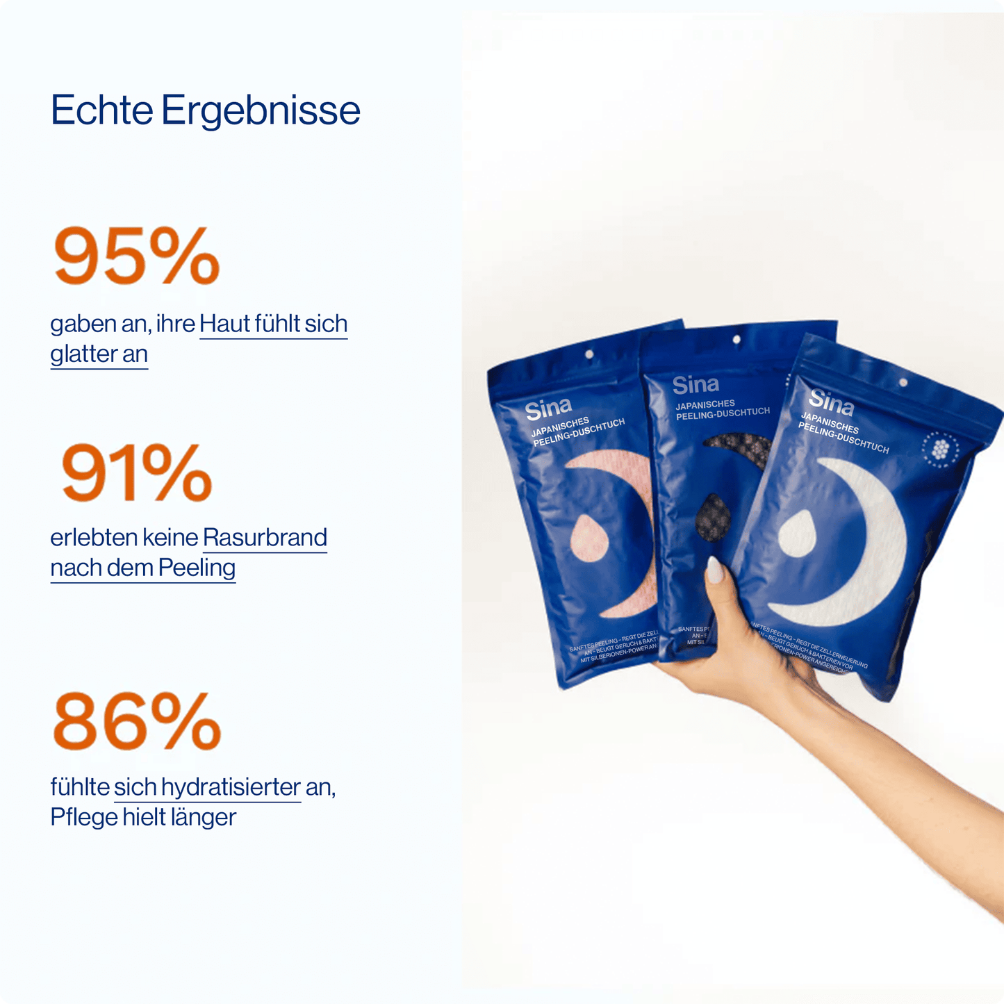 Sina Japanisches Peeling-Duschhandtuch