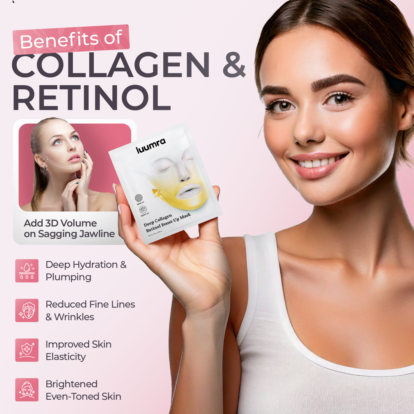 Deep collagen & retinol Korean Beauty Mask