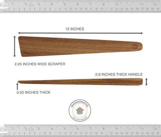 Set of Acacia Wooden Spatula + Wooden Tong