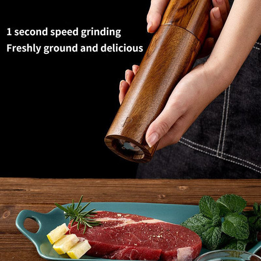 SALT AND PEPPER WOODEN GRINDERS