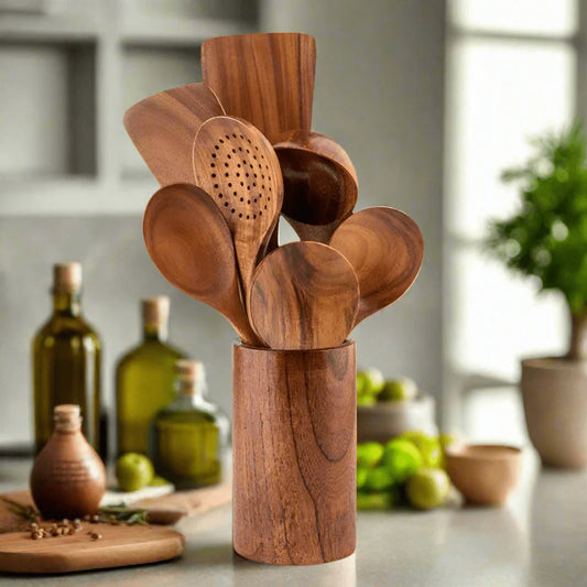 TeakElite™ - Wooden Utensil Set